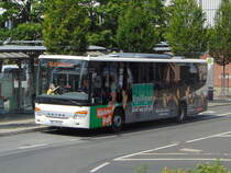 A. Wießmann & Sohn / MIL-RW 216 / Aschaffenburg, Luitpoldstr. (Hst Stadthalle) / Setra S 415 LE business / Aufnahemdatum: 02.07.2020 / Werbung: Spilger