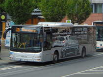 Omnibus Vogel / MIL-VR 888 / Aschaffenburg, Luitpoldstr. (Hst Stadthalle) / MAN Lion's City / Aufnahemdatum: 02.07.2020 / Werbung: Wolfert Gruppe