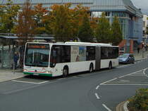 Stadtwerke Aschaffenburg / Wagen 162 (AB-VA 62) / Aschaffenburg, Luitpoldstr. (Hst Stadthalle) / Mercedes-Benz O 530 G II / Aufnahemdatum: 08.10.2020 / Werbung: Kreher Beton (TB+Heck)