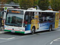 Stadtwerke Aschaffenburg / Wagen 163 (AB-VA 63) / Aschaffenburg, Luitpoldstr. (Hst Stadthalle) / Mercedes-Benz O 530 II / Aufnahemdatum: 08.10.2020 / Werbung: Stengers Bembelchen