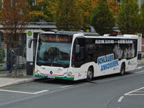 Stadtwerke Aschaffenburg / Wagen 181 (AB-VA 81) / Aschaffenburg, Luitpoldstr. (Hst Stadthalle) / Mercedes-Benz O 530 C2 / Aufnahemdatum: 08.10.2020 / Werbung: Medienhaus Main-Echo