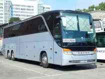 Setra 417 HDH aus Polen in Stettin am 08.08.2018