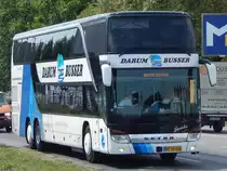 Setra 431 DT von Darum Busser aus Dänemark in Stettin am 08.08.2018