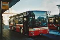 Letzter Tag des Autoverkehrs Spiez-Krattigen-Aeschi: ASKA Aeschi Nr. 5/BE 503083 MAN am 13. Dezember 2008 Spiez, Bahnhof