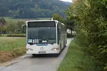 Mercedes O530 G Citaro - KA HT 691  von Hagro Transbus Reisen Gmbh (ex. IVB Innsbruck) als Bus726B (Elzach Bahnhof - Denzlingen Bahnhof) am 10.10.2020 kurz vor Bleibach SEV.