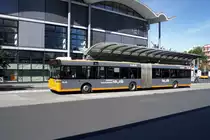 Stadtbus Koblenz: Solaris Urbino 18 (KO-RY 330) der Koblenzer Verkehrsbetriebe GmbH (koveb), aufgenommen im September 2020 am Hauptbahnhof in Koblenz.