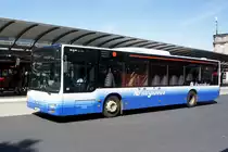 Bus Koblenz: MAN Lion's City Ü (ehem. Regional Bus Stuttgart GmbH) der RMV Rhein-Mosel Verkehrsgesellschaft mbH, aufgenommen im September 2020 am Hauptbahnhof in Koblenz.