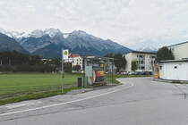 Haltestelle Hall i.T. Untere Lend Innweg. Aufgenommen 1.10.2020.