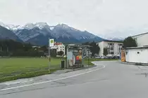 Haltestelle Hall i.T. Untere Lend Innweg. Aufgenommen 1.10.2020.