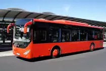 Bus Koblenz: Zhong Tong Sunny City vom Busunternehmen Ruckes Reisen, aufgenommen im September 2020 am Hauptbahnhof in Koblenz.