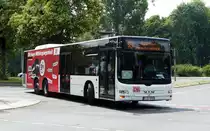 S-Bahn Berlin im Schienenersatzverkehr SEV- Omnibus Reisedienst 'Der Tempelhofer KG' mit dem MAN Lion's City L, B-AA 5900 #315. Berlin, im Juni 2019.
