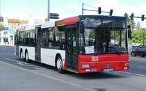 S-Bahn Berlin, Schienenersatzverkehr SEV, Omnibus Reisedienst 'Der Tempelhofer KG', mit dem MAN NL313-15, B-AA 5210 #313. Berlin, im Juni 2020.