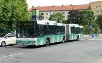 S-Bahn Berlin, Schienenersatzverkehr-SEV, 'Herold-Reisen' mit dem MAN NG 313 G, BER-HD 947. Berlin, im Juni 2020.