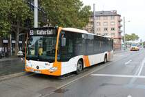 RNV Mercedes Benz Citaro 2 Wagen 6272 am 17.10.20 in Mannheim