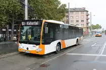 RNV Mercedes Benz Citaro 2 Wagen 6272 am 17.10.20 in Mannheim