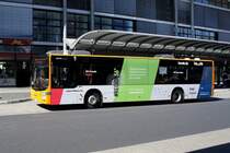 Stadtbus Koblenz: MAN Lion's City der Koblenzer Verkehrsbetriebe GmbH (koveb), aufgenommen im September 2020 am Hauptbahnhof in Koblenz.