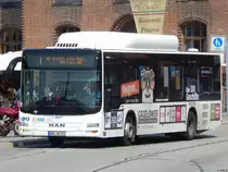 MAN Lion's City CNG von Nahbus in Wismar am 09.08.2018