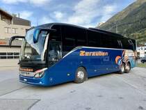 Zerzuben Setra 516 HD 3 für den MGB Bahnersatz, am 19.10.20 beim Depot in Eyholz.