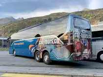 Heckansich der Setra 516 HD 3 von Zerzuben am 19.10.20 beim Depot in Eyholz.