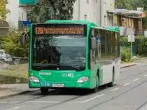 Graz. Aufgrund einer Baustelle musste am 18.10.2020 die Linie 26 bis zum Schulzentrum St. Peter verkürzt werden, zwischen St. Peter und Schulzentrum verkehrte die Ersatzlinie E26, hier beim Professor Franz-Spath-Ring / Peterstalstraße.