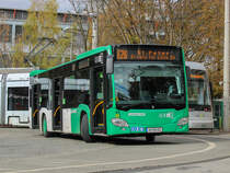 Graz. Aufgrund einer Baustelle musste am 18.10.2020 die Linie 26 bis zum Schulzentrum St. Peter verkürzt werden, zwischen St. Peter und Schulzentrum verkehrte die Ersatzlinie E26, hier beim Schulz. St. Peter.
