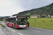 MAN Niederflurbus 3. Generation (Lion's City) von Postbus (BD-13803) als Linie 4051 an der Haltestelle Westendorf Bahnhof. Aufgenommen 2.10.2020.