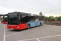 S-RS-2618 (Lion's City A21, Baujahr 2016) im HNV Design  steht auf dem Abstellplatz in Gundelsheim.