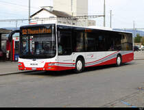 asm Oberaargau - MAN Lion`s City Nr.58  BE 571458 bei den Bushaltestellen beim Bahnhof Herzogenbuchsee am 20.10.2020