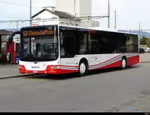 asm Oberaargau - MAN Lion`s City Nr.58  BE 571458 bei den Bushaltestellen beim Bahnhof Herzogenbuchsee am 20.10.2020