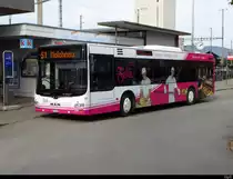 asm Oberaargau - MAN Lion`s City  Nr.59  BE 570959 bei den Bushaltestellen beim Bahnhof Herzogenbuchsee am 20.10.2020