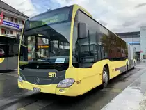 MB C2 G 167 der STI für den Bahnersatz nach Spiez Regio am 24.10.20 beim Bahnhof Interlaken Ost.