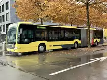MB C2 G 173 der STI am 24.10.20 bei der Ankunft in Interlaken Ost.