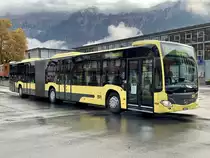 MB C2 G 166 der STI als Bahnersatz Regio nach Spiez, am 24.10.20 bei der Abfahrt in Interlaken Ost.