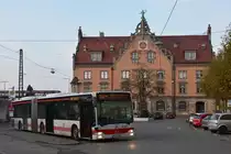 Mercedes Citaro Gelenkbus der DB RAB (Regionalverkehr Alb-Bodensee) am Bahnhofsvorplatz in Lindau - Schienenersatzverkehr (16.11.2019)