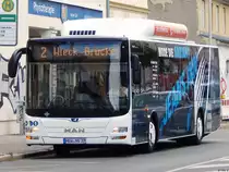 MAN Lion's City CNG der Stadtwerke Greifswald in Greifswald am 10.08.2018