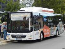 MAN Lion's City CNG der Stadtwerke Greifswald in Greifswald am 10.08.2018