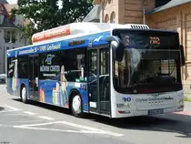 MAN Lion's City CNG der Stadtwerke Greifswald in Greifswald am 10.08.2018