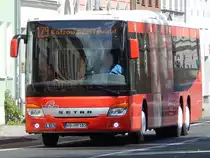 Setra 418 LE Business der Anklamer Verkehrsgesellschaft in Greifswald am 10.08.2018
