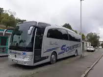 Mercedes-Benz Travego von Busreisen Schuster.
Aufgenommen am 31.10.2020 auf'm Betriebshof.