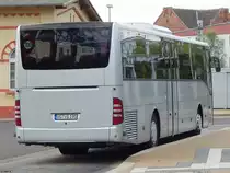 Mercedes Tourismo RH der Anklamer Verkehrsgesellschaft in Greifswald am 10.08.2018