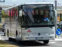 Mercedes Tourismo RH der Anklamer Verkehrsgesellschaft in Greifswald am 10.08.2018