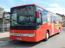 Setra 415 UL der Anklamer Verkehrsgesellschaft in Greifswald am 10.08.2018
