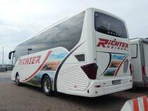 Setra 511 HD von Richter aus Deutschland im Stadthafen Sassnitz am 13.08.2018