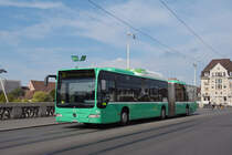 Mercedes Citaro 723, auf der Linie 34, überquert die Mittlere Rheinbrücke. Die Aufnahme stammt vom 16.09.2020.