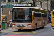 EW 1123, Setra S 415 UL von Emile Weber, im Bild festgehalten in der Stadt Luxemburg.  14.10.2020