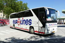 Mercedes-Benz Tourismo ''eurolines'' (MD), Berlin- ZOB im Juli 2019.