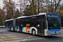 EF 1195  Mercedes Benz Citaro von Emile Frisch in der Stadt Luxemburg unterwegs.  18.11.2020
