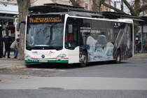 Stadtwerke Aschaffenburg / Wagen 199 (AB-VA 99) / Aschaffenburg, Hauptbahnhof/ROB / Mercedes-Benz O 530 C2 hybrid / Aufnahemdatum: 20.11.2020 / Werbung: Autohaus Kalkan