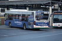 Stadtwerke Aschaffenburg / Wagen 160 (AB-VA 60) / Aschaffenburg, Hauptbahnhof/ROB / Mercedes-Benz O 530 II / Aufnahemdatum: 20.11.2020 / Werbung: Bayernhafen Aschaffenburg