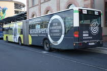 Stadtwerke Aschaffenburg / Wagen 147 (AB-VA 47) / Aschaffenburg, Hauptbahnhof/ROB / Mercedes-Benz O 530 G / Aufnahemdatum: 20.11.2020 / Werbung: Fashion Hotspot Großostheim